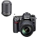 Nikon D7000 Digital SLR Camera Kit with 18-105mm DX VR Lens, U.S.A. & Nikon 55-200mm f/4-5.6G ED-IF AF-S DX VR (Vibration Reduction) AF Lens, U.S.A